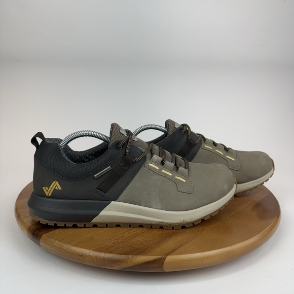 Mens Forsake Range Low Gray Nubuck Leather Hiking Outdoor Shoes Sneakers Size 10 - Picture 1 of 11